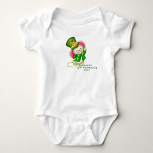 Body Para Bebé Ratón lindo del día de San Patricio