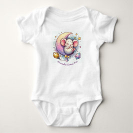 Body Para Bebé Ratón lindo personalizado durmiendo en una media l