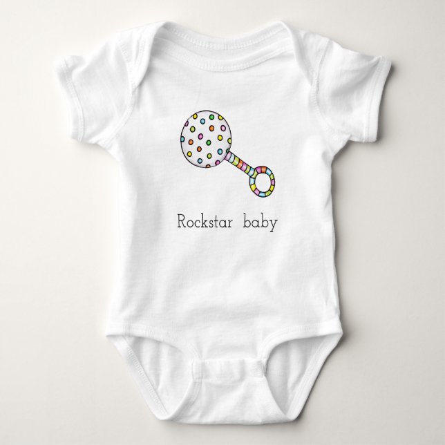 Body Para Bebé Rattle (Anverso)