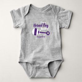 Body Para Bebé Rattle morado Horn Frog Baby Bodysuit