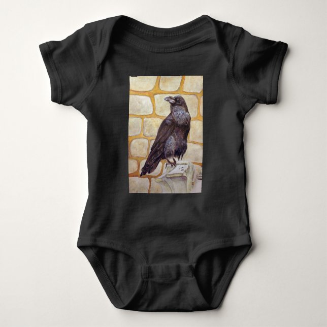Body Para Bebé Raven (Anverso)