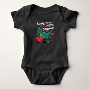 Body Para Bebé Rawr Significa Que Te Amo En San Valentín De Dinos
