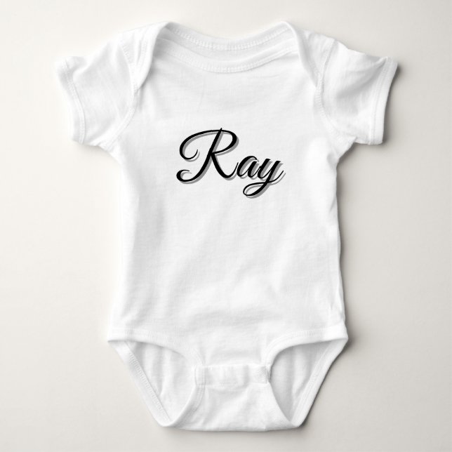 Body Para Bebé Ray Boys Name, (Anverso)