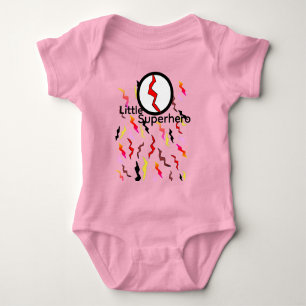 Body Para Bebé Rayo Relámpago Rosa Amarillo Bebé