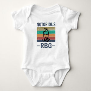 Body Para Bebé RBG Ruth Bader Ginsburg, famoso retro vintage