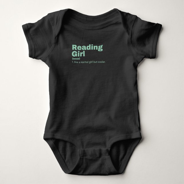 Body Para Bebé Reading Girl - Reading (Anverso)