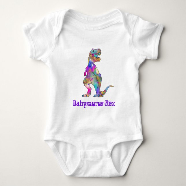 Body Para Bebé Recién nacido Dinosaur Babysaurus Rex (Anverso)