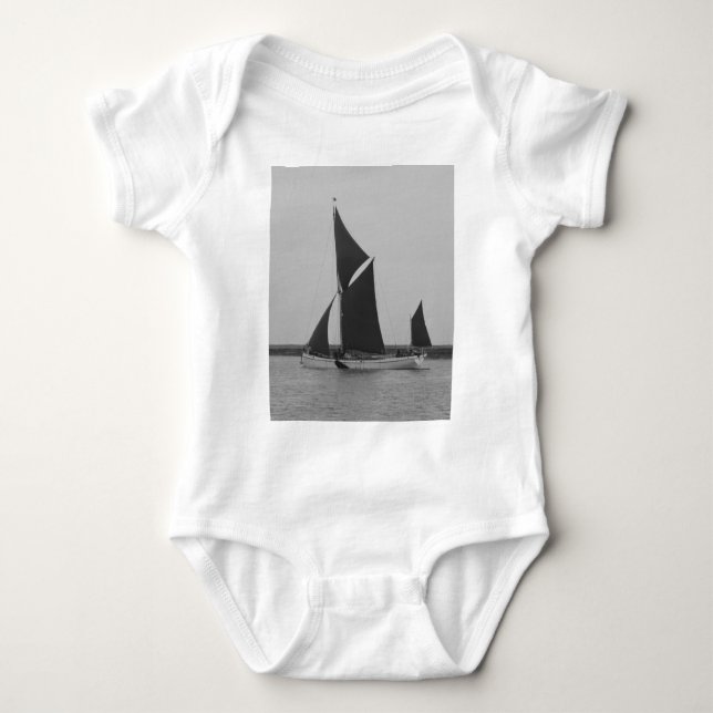 Body Para Bebé Recordatorio de Gabarra de Vela (Anverso)