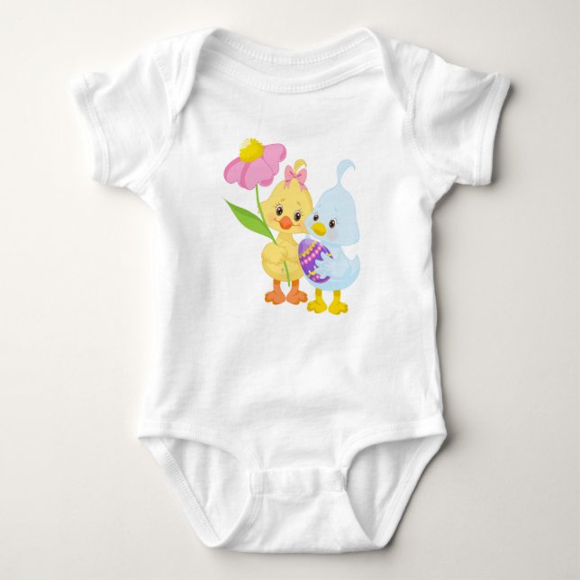 BODY PARA BEBÉ RECUERDA LAS CHICAS AMARILLAS Y AZULES DE ORIENTE  (Anverso)