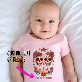 Body Para Bebé 🌹 recuerdo florece: Homenaje al Día de Muertos 🌹