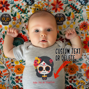 Body Para Bebé 🌹 recuerdo florece: Homenaje al Día de Muertos 🌹