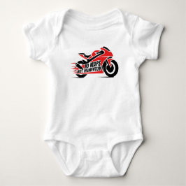 Body Para Bebé Red Black Sport Motorcycle 