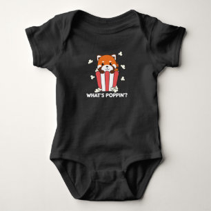 Body Para Bebé Red Panda Popcorn Whats Poppin Funny