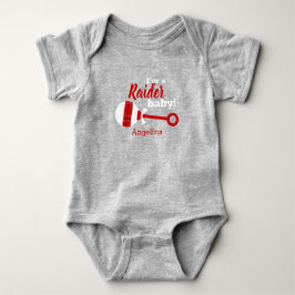 Body Para Bebé Red Plaid Rattle Raider Baby Bodysuit