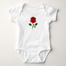 Body Para Bebé Red Rose Baby Bodysuit