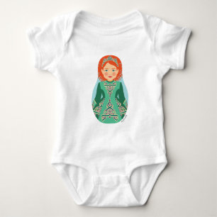 Body Para Bebé Redhead irlandesa Matryoshka
