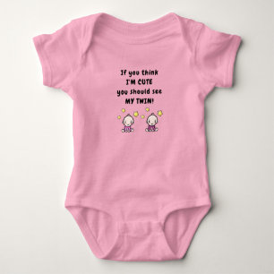 Body Para Bebé Regalo Adorable para Bebés Gemelos, Mensaje Divert