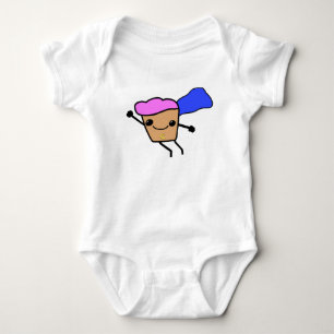 Body Para Bebé Regalo adorable para niños Capitán Cupcake Superhé