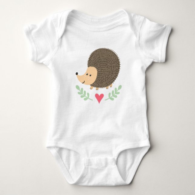 Body Para Bebé Regalo animal de Hedgehog Lover Woodland (Anverso)