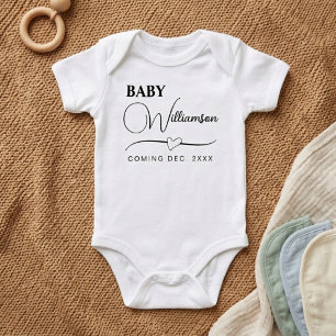 Body Para Bebé Regalo con nombre personalizado - Anuncio de sorpr