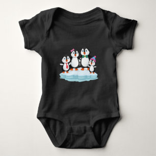 Body Para Bebé Regalo de amor familiar pingüino navidades de cump