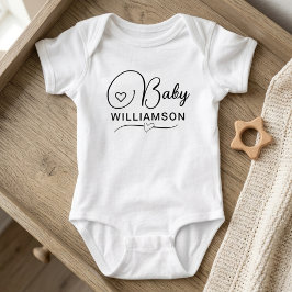 Body Para Bebé Regalo de Anuncio de Embarazo - Nombre Personaliza
