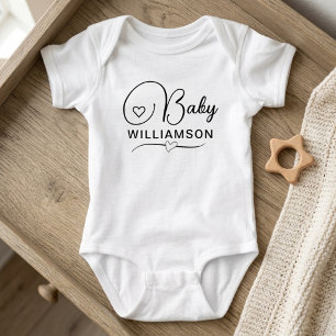 Body Para Bebé Regalo de Anuncio de Embarazo - Nombre Personaliza