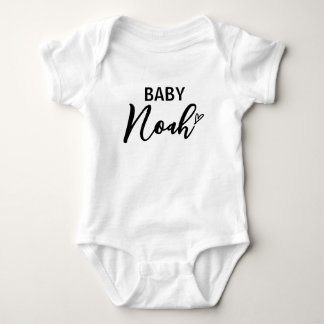 Body Para Bebé Regalo de Anuncio de Nombre de Bebé Personalizado