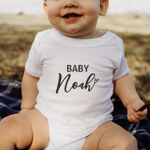 Body Para Bebé Regalo de Anuncio de Nombre de Bebé Personalizado