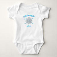 Regalo de baby shower de bebé copo de nieve azul g