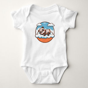 Body Para Bebé ☁️🐼 Regalo de bebé panda dormido en nube ✨