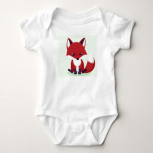 Body Para Bebé 🦊❤️ Regalo de bebé zorro rojo lindo del bosque ✨