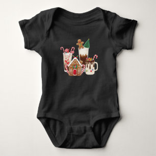 Body Para Bebé Regalo de café de Navidad de pan de jengibre amant