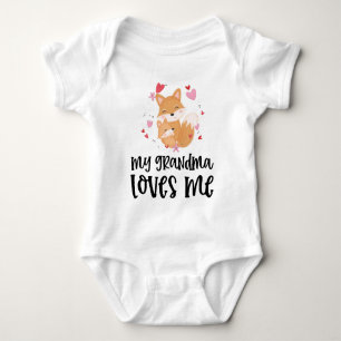 Body Para Bebé Regalo de Corazón de Zorro para Nieto Mi Abuela Me