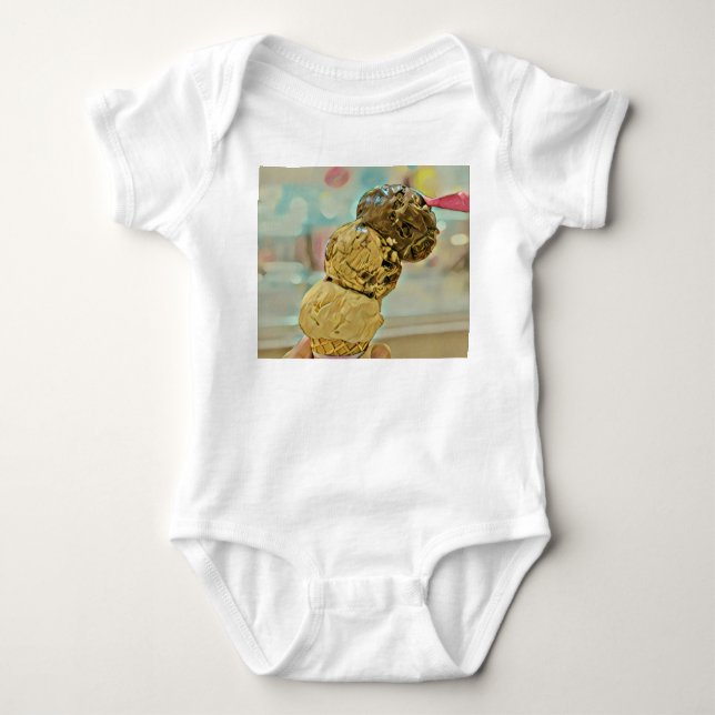 Body Para Bebé Regalo de cumpleaños de helados (Anverso)