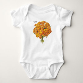 Body Para Bebé Regalo de cumpleaños de Marigold de Octubre en el 