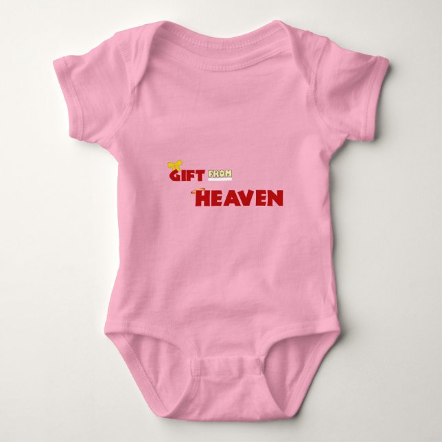 Body Para Bebé REGALO DE LA Camiseta PEAVEN Warm & Love Art Work (Anverso)