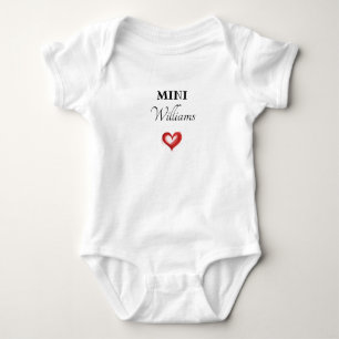 Body Para Bebé Regalo de nombre de familia de personalizado, Mini