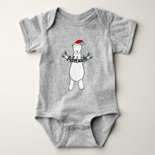 Body Para Bebé Regalo de oso polar para Navidades personalizados