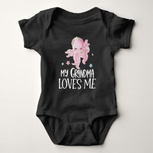 Body Para Bebé Regalo de Pulpo Rosa para Nieto