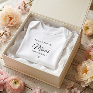 Body Para Bebé Regalo de Revelación de Embarazo para Mimi en el D