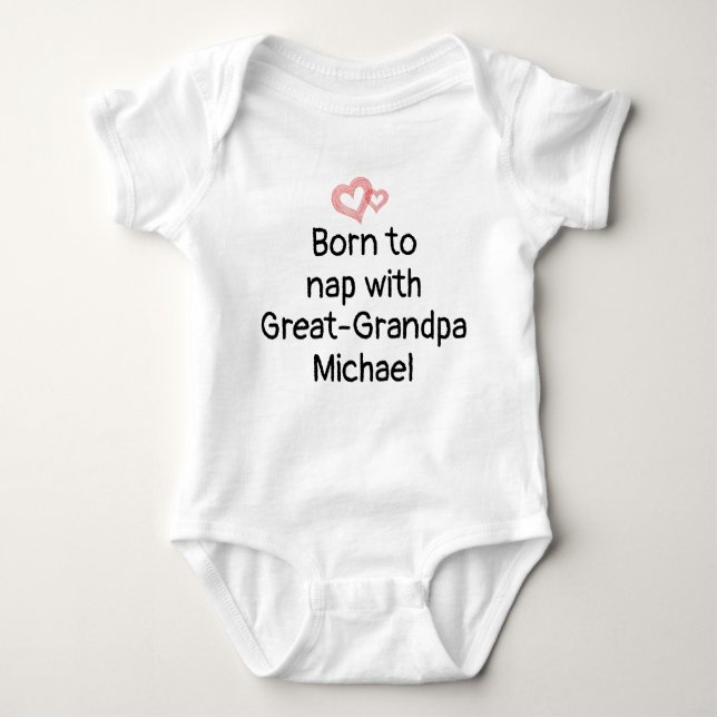 Body Para Bebé Regalo del Gran Abuelo personalizado del Bebé, Uni (Anverso)