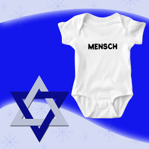 Body Para Bebé Regalo judío de bebé, MENSCH yiddish