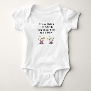 Body Para Bebé Regalo lindo para los mellizos, traje para chicas 