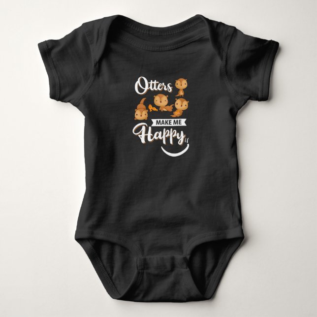Body Para Bebé Regalo Otter| Otras me hacen feliz (Anverso)