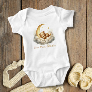 Body Para Bebé Regalo para baby shower de Osito durmiendo en nube