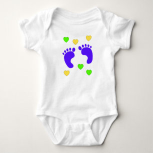 Body Para Bebé Regalo para Niño - Corazones Con Pies de Bebé