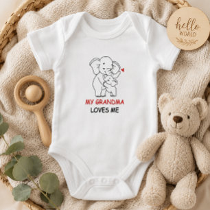 Body Para Bebé Regalo para nueva abuela Mi abuela me ama