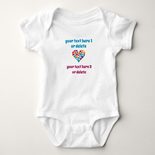 Body Para Bebé Regalo personalizado con texto propio, bebés de co (Anverso)