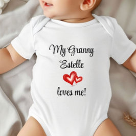Body Para Bebé Regalo personalizado De La Abuela, La Abuela Me Am